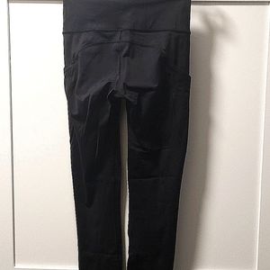 Lululemon Fast Free 7/8 tight II leggings Nulux 25" Sz 4 Black Women's leggings